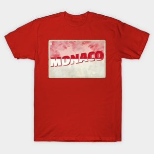 Monaco Vintage style retro souvenir T-Shirt